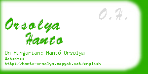orsolya hanto business card